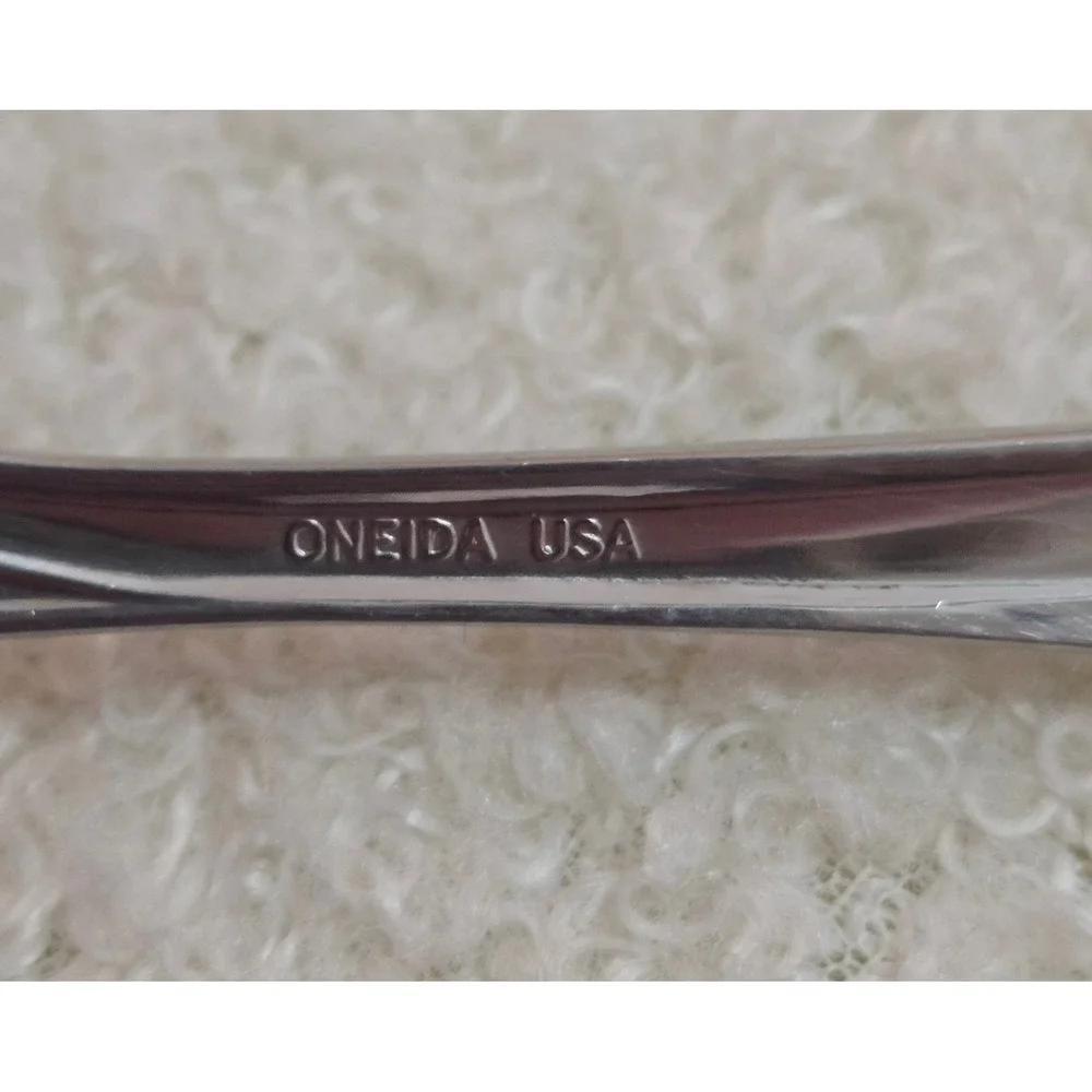 Set of 5 Flight Reliance Oneida Stainless Glossy 7 Inch Salad Forks Silverware